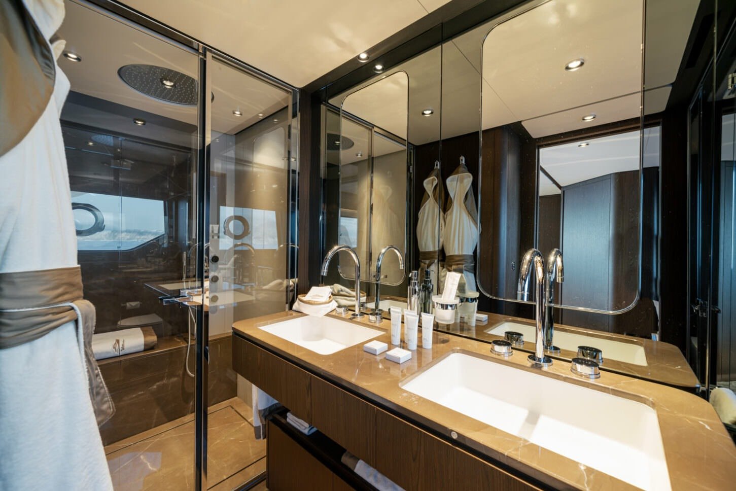 Yacht at sea